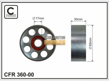 Idler pulley 360-00 (Caffaro)