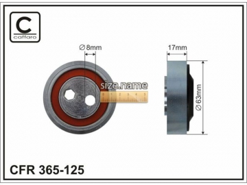 Idler pulley 365-125 (Caffaro)
