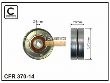 Idler pulley 370-14 (Caffaro)