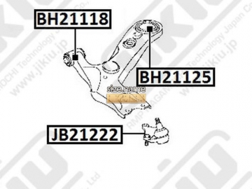 Сайлентблок BH21125 (JIKIU)