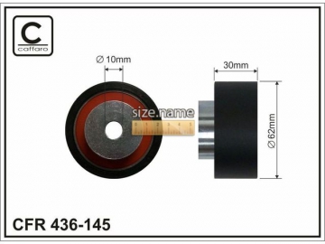 Idler pulley 436-145 (Caffaro)