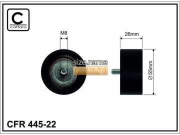 Idler pulley 445-22 (Caffaro)