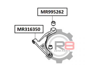Сайлентблок MR995262 (R8)