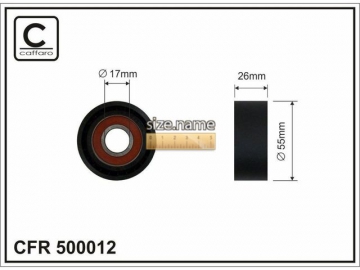 Idler pulley 500012 (Caffaro)
