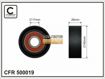 Idler pulley 500019 (Caffaro)