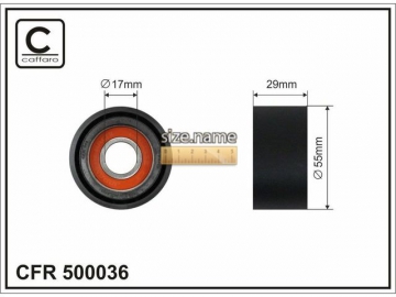 Idler pulley 500036 (Caffaro)