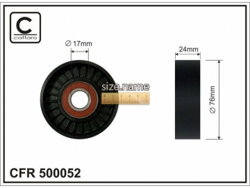 Idler pulley 500052 (Caffaro)