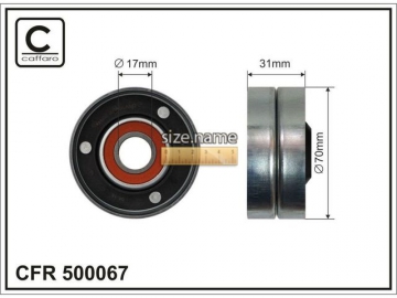 Idler pulley 500067 (Caffaro)