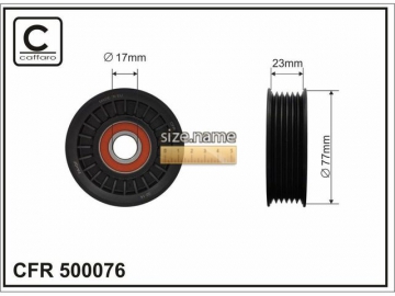 Idler pulley 500076 (Caffaro)