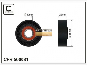 Idler pulley 500081 (Caffaro)