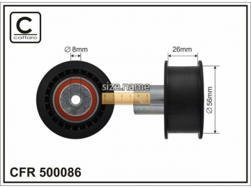 Idler pulley 500086 (Caffaro)