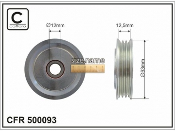 Idler pulley 500093 (Caffaro)