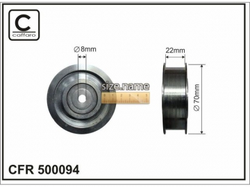 Idler pulley 500094 (Caffaro)