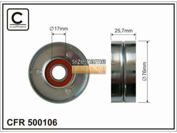 Idler pulley 500106 (Caffaro)