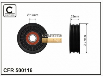 Idler pulley 500116 (Caffaro)