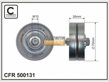 Idler pulley 500131 (Caffaro)