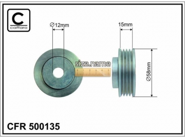 Idler pulley 500135 (Caffaro)