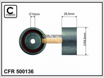 Idler pulley 500136 (Caffaro)