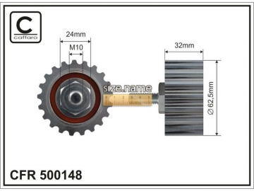 Idler pulley 500148 (Caffaro)