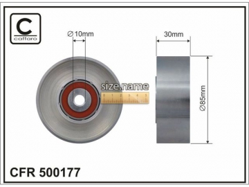 Idler pulley 500177 (Caffaro)