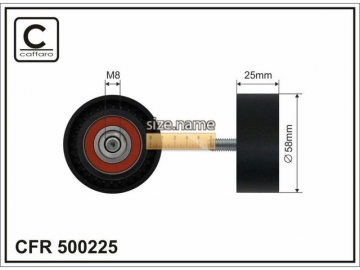 Idler pulley 500225 (Caffaro)