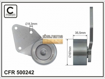 Idler pulley 500242 (Caffaro)