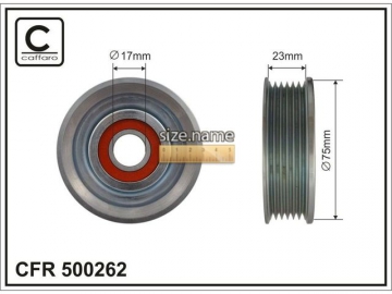 Idler pulley 500262 (Caffaro)