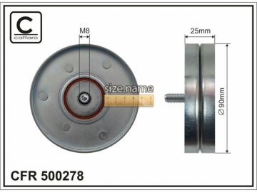 Idler pulley 500278 (Caffaro)