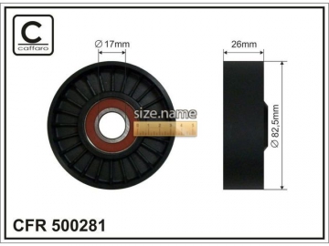Idler pulley 500281 (Caffaro)