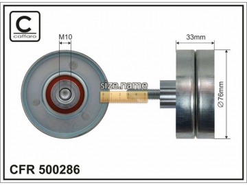 Idler pulley 500286 (Caffaro)