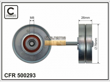 Idler pulley 500293 (Caffaro)
