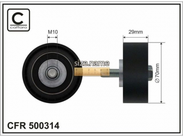 Idler pulley 500314 (Caffaro)