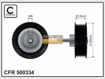 Idler pulley 500334 (Caffaro)