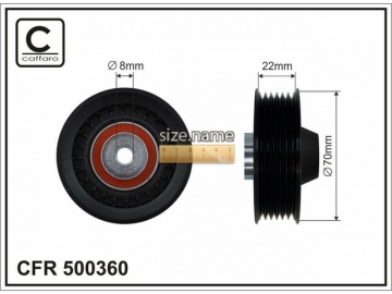 Idler pulley 500360 (Caffaro)