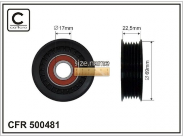 Idler pulley 500481 (Caffaro)