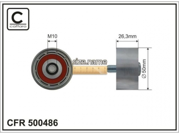 Idler pulley 500486 (Caffaro)