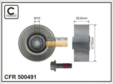Idler pulley 500491 (Caffaro)