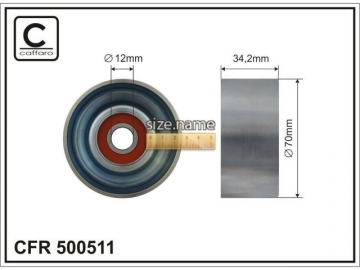 Idler pulley 500511 (Caffaro)