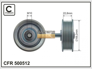 Idler pulley 500512 (Caffaro)