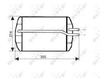 Cabin heater radiator 53633 (NRF)