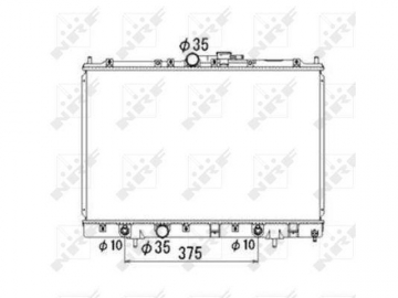 Cabin heater radiator 53633 (NRF)