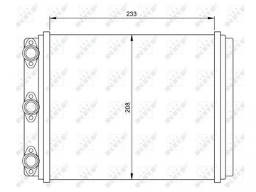 Cabin heater radiator 54249 (NRF)