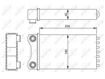 Cabin heater radiator 54252 (NRF)