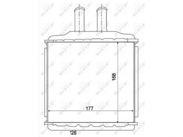 Cabin heater radiator 54270 (NRF)