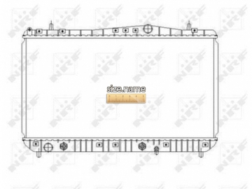 Радіатор двигуна 53385 (NRF)