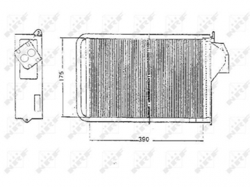 Cabin heater radiator 58045 (NRF)