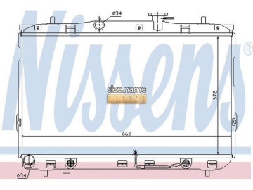 Engine Radiator 67489 (Nissens)