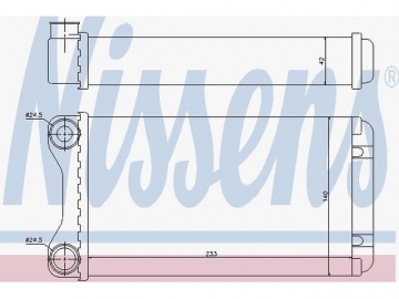 Радиатор печки 70226 (Nissens)