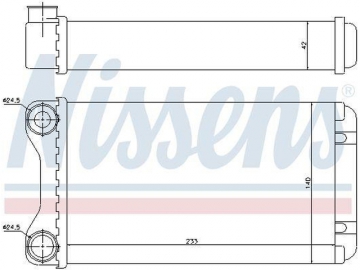 Радиатор печки 70226 (Nissens)