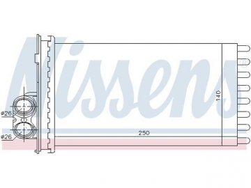 Cabin heater radiator 71154 (Nissens)